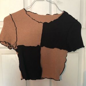 SHEIN Colour Block Crop Top